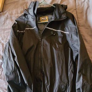 CTR Mens Windbreaker Raincoat Black